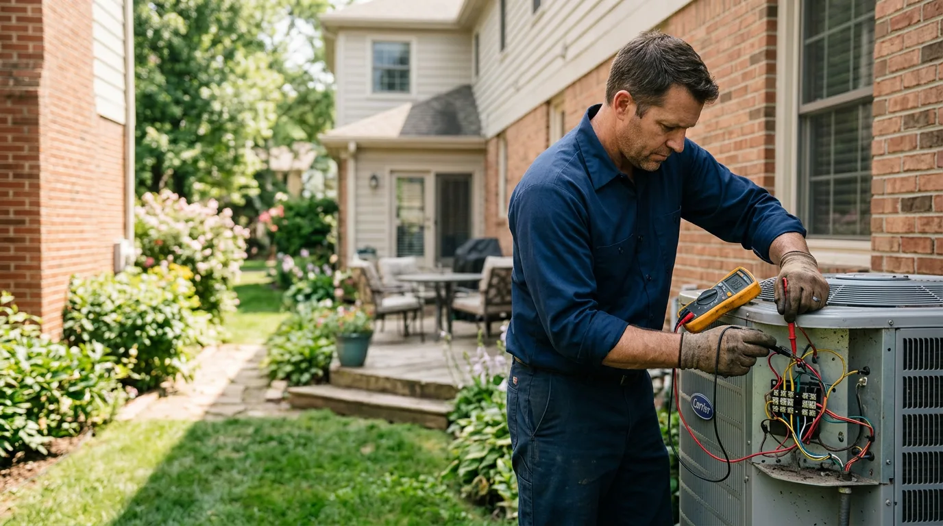 HVAC technician working near Bethel Springs, TN